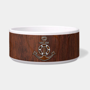 Wet Nautical Mahogany Anchor Steel