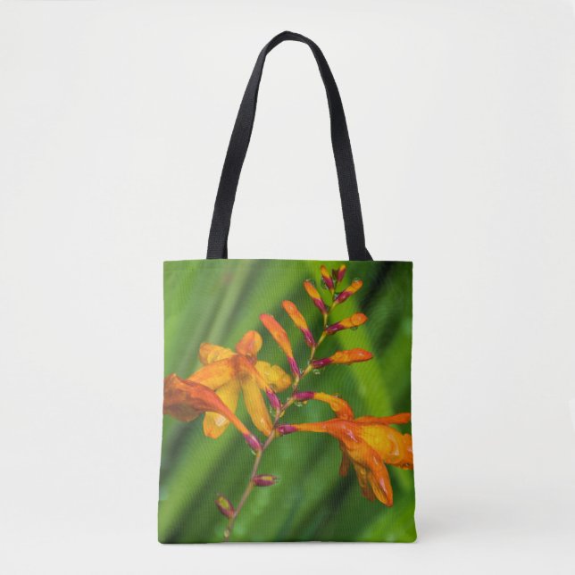 Wet orange flower Tote Bag (Front)