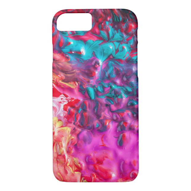 Wet paint colourful abstract art palette modern Case-Mate iPhone case (Back)