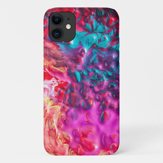Wet paint colourful abstract art palette swirl Case-Mate iPhone case (Back)