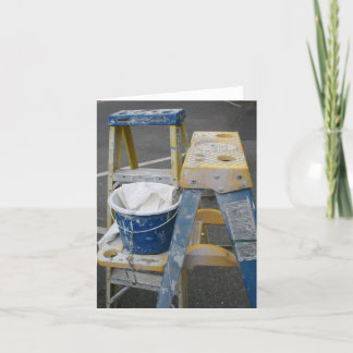 wet paint thank you card