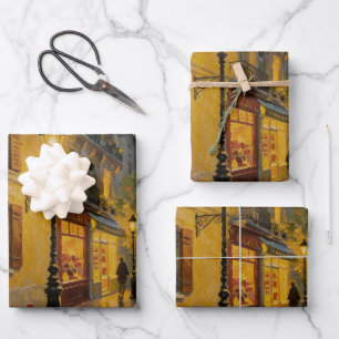 Wet Parisian Street Wrapping Paper