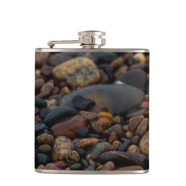 Wet Pebbles Hip Flask (Front)
