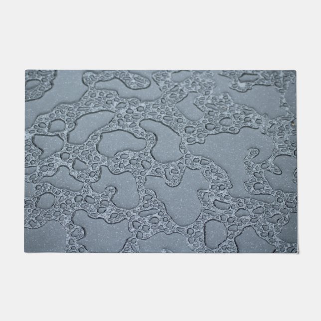 Wet Puddles of Rain (Raindrops) Doormat (Front)