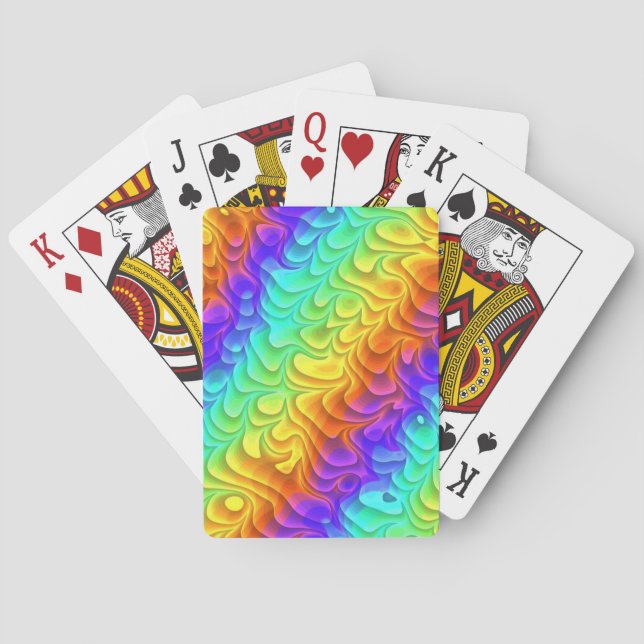 Wet Rainbow Playing Cards (Back)