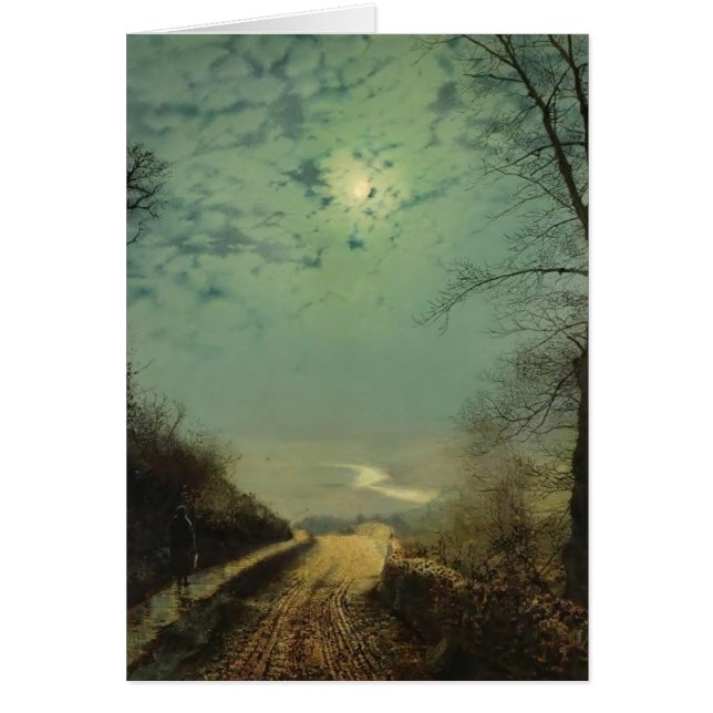 Wet Road By Moonlight, Wharfedale by John Grimshaw (Front)