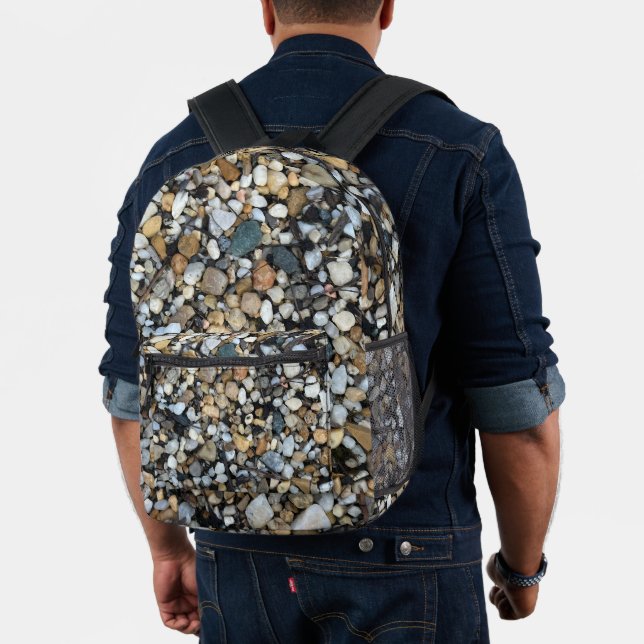 Wet Rocks Nature Photography Stones Printed Backpack (Insitu (Model))