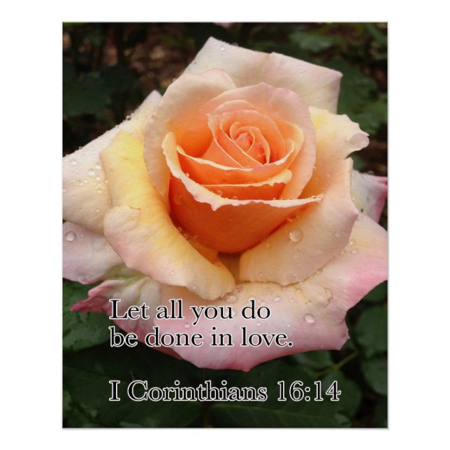 WET ROSE WITH LOVE POSTER (Front)