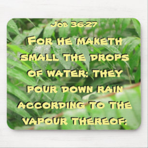 Wet sumac Job Bible quote Mouse Mat