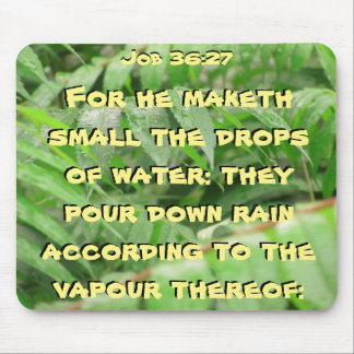 Wet sumac Job Bible quote Mouse Mat