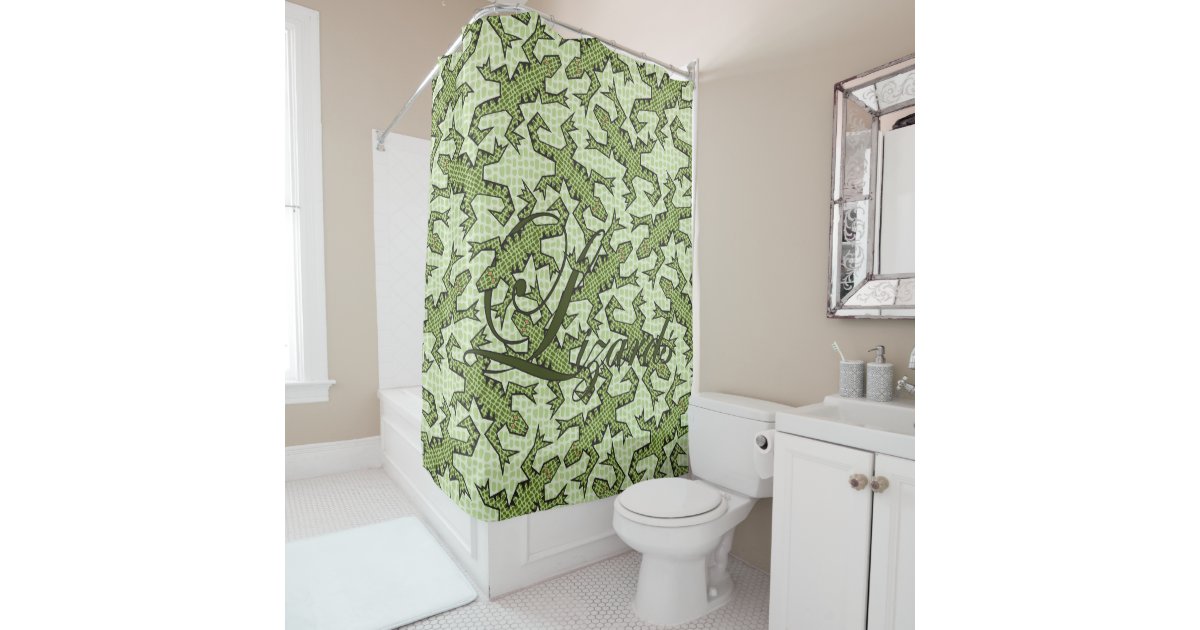 Wet Tangled Lizards Shower Curtain Zazzle Co Uk