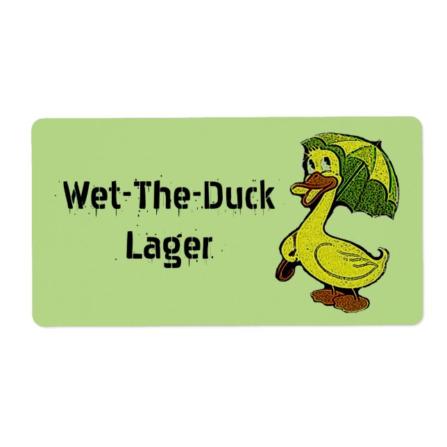 Wet The Duck Wet-the-duck Beer Gifting Labels (Front)