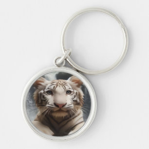 Wet Tiger Cub Keychain