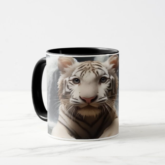 Wet Tiger Cubs Coffee Mug (Front Left)