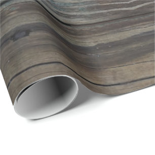 Wet Wood Plank Wrapping Paper