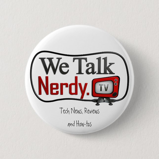 WeTalkNerdy.tv Logo Button (Front)