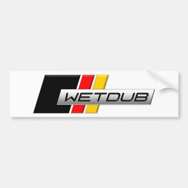 Wetdub Logo by Brent Davis Bumper Sticker (Front)
