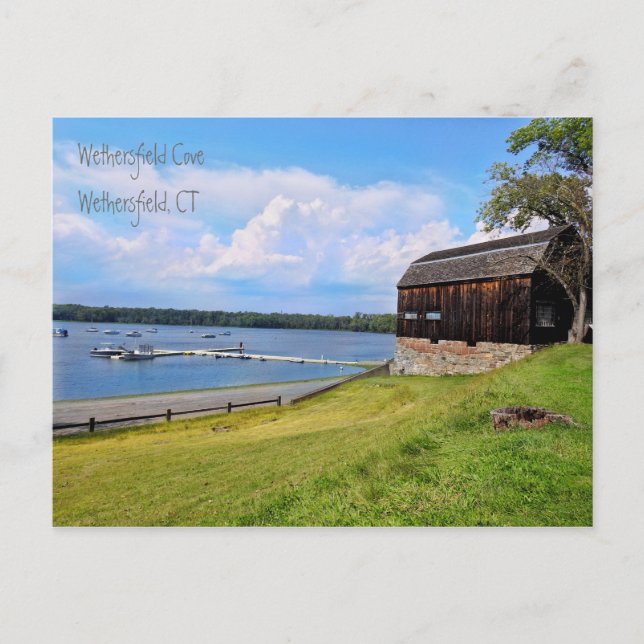 Wethersfield Cove, Wethersfield, CT Postcard (Front)