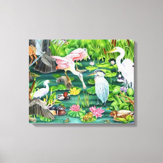 Wetland Wonders Canvas Print (Front)
