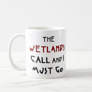 wetlands call coffee mug