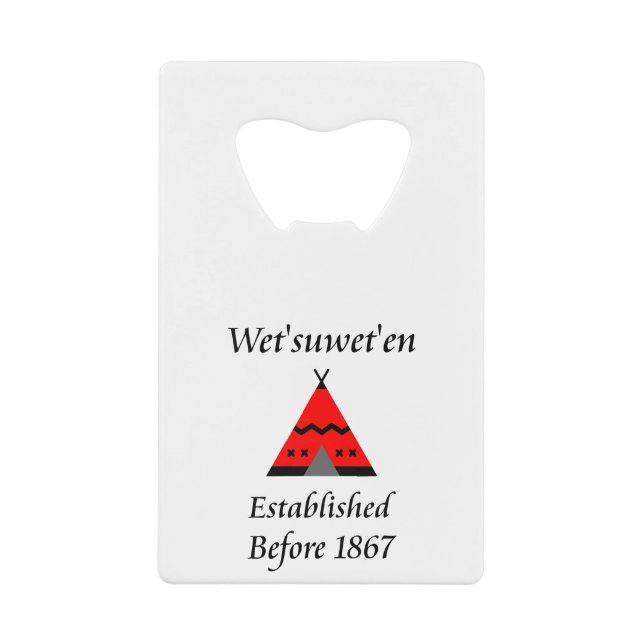 Wet'suwet'en Canada Established Before 1867 Teepee (Front)