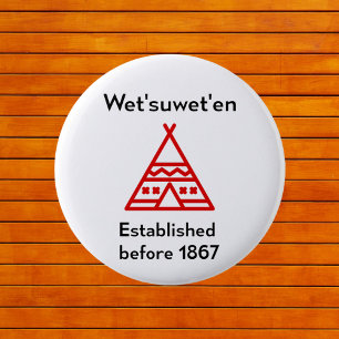 Wetsuweten Established Before 1867 Silhouette 6 Cm Round Badge