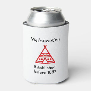 Wetsuweten Established Before 1867 Silhouette Can Cooler