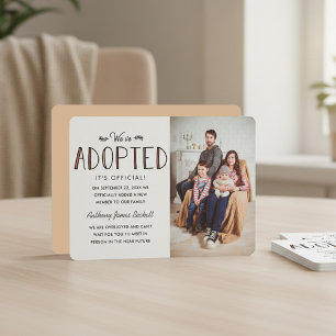 We've Adopted   Adoption Announcement