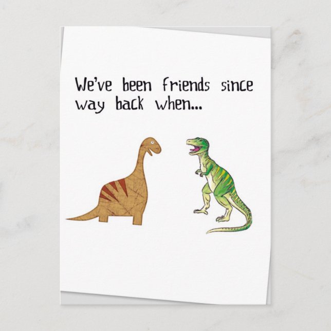 We've been friends postcard (Front)