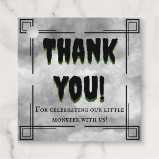 We've Created a Monster Favour Tags