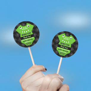 "We've Created A Monster" Halloween Baby Shower Classic Round Sticker