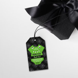 "We've Created A Monster" Halloween Baby Shower Gift Tags