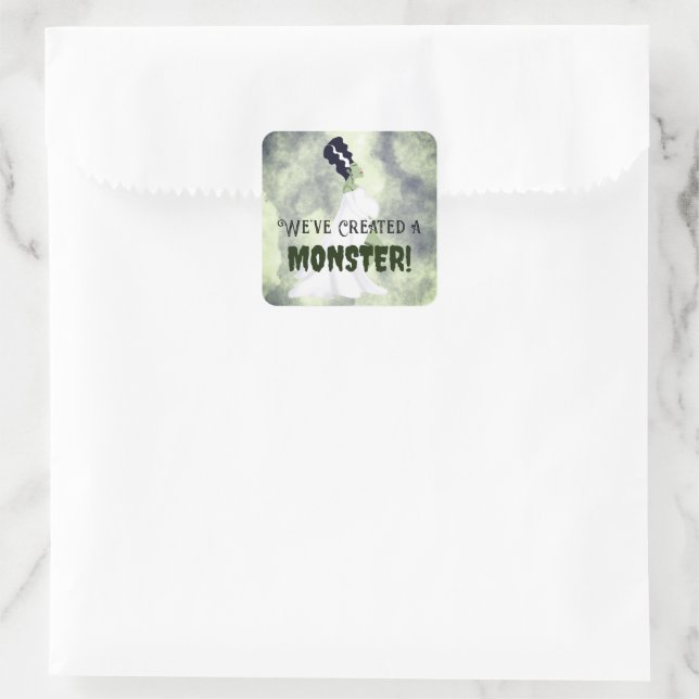 We've Created a Monster! Square Sticker (Bag)