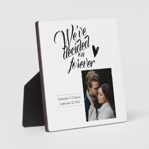 We've Decided on Forever Personalised Couples Plaque