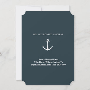 we've dropped anchor