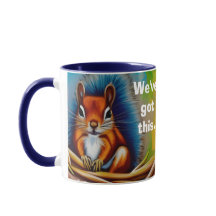 We've got this squirrel, turtle, spider 2 tone Mug