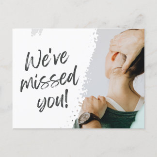 We've Missed You, Chiropractic Recall Postcard