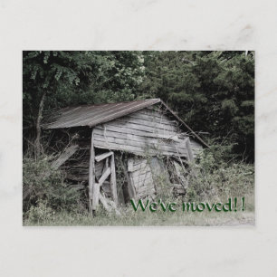 "We've moved" Address Change Post Card