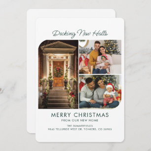 We've Moved Address Photo Collage Christmas Moving Holiday Card