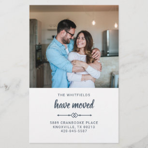 Weve Moved Address Photo Moving Announcement Stationery