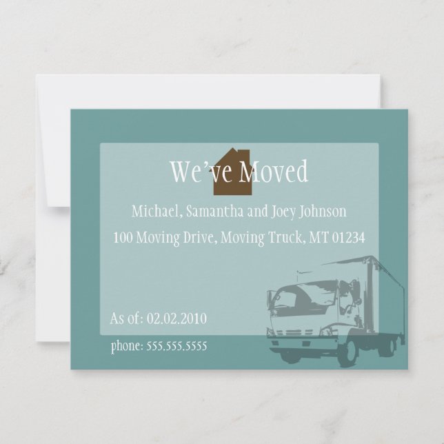 We've Moved Announcement Cards (Front)