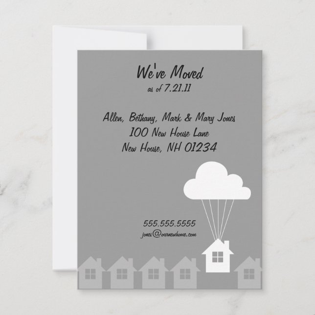 We've Moved Announcement Cards (Front)