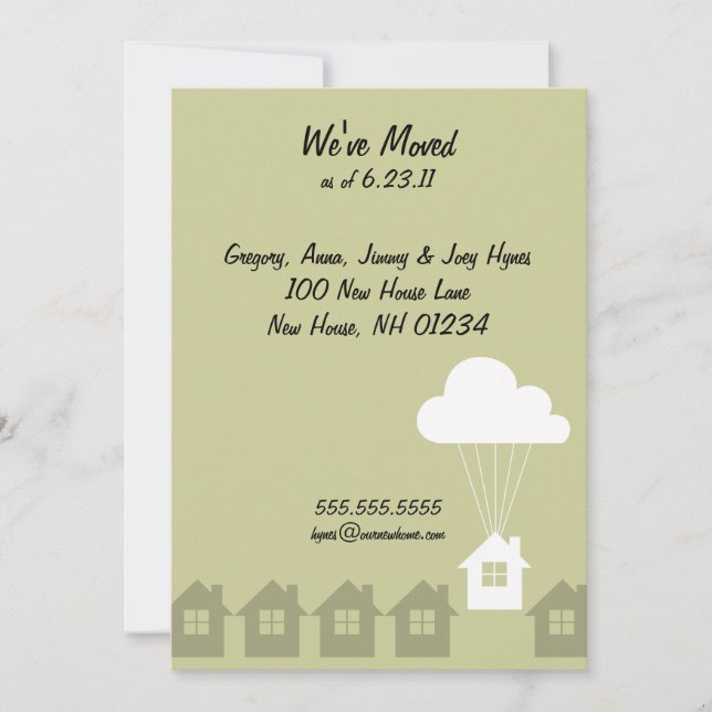 We've Moved Announcement Cards (Front)