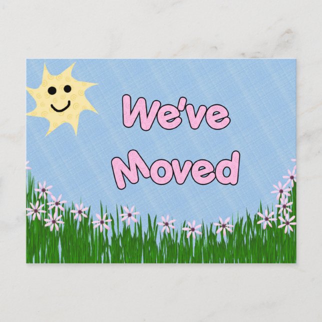 We've Moved Announcement Postcard (Front)