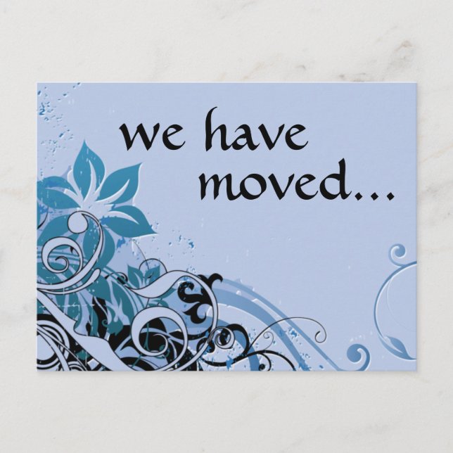 we've moved announcement postcard (Front)