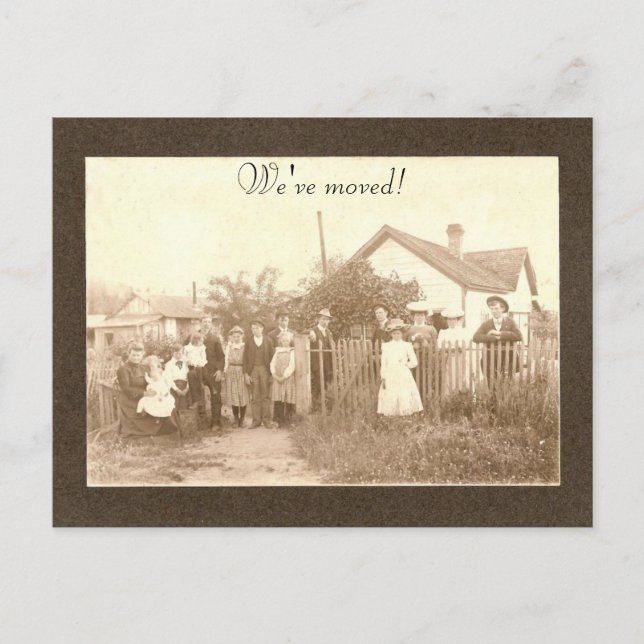 We've moved! announcement postcard (Front)