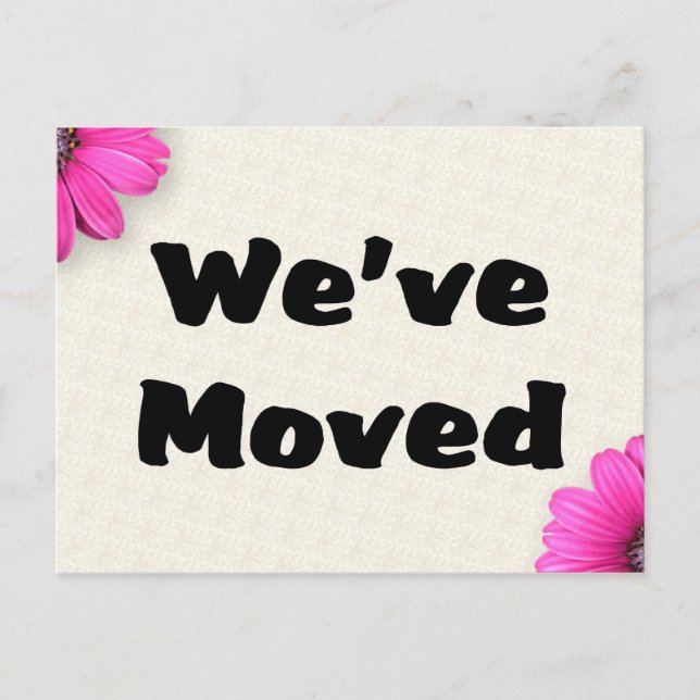 We've Moved Announcement Postcard (Front)