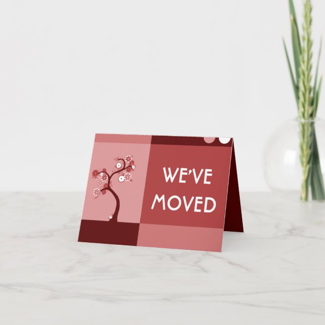 we've moved announcement : retro tree (Front)