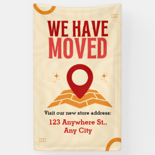 We've Moved Announcements Custom Moving Business Banner