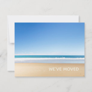 We've Moved Beach Home New Address Announcement